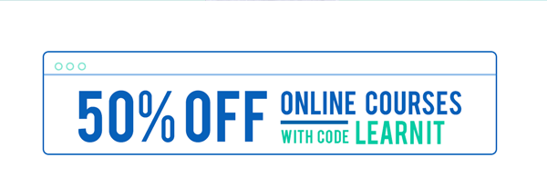 50% off Online Course | Shop Now