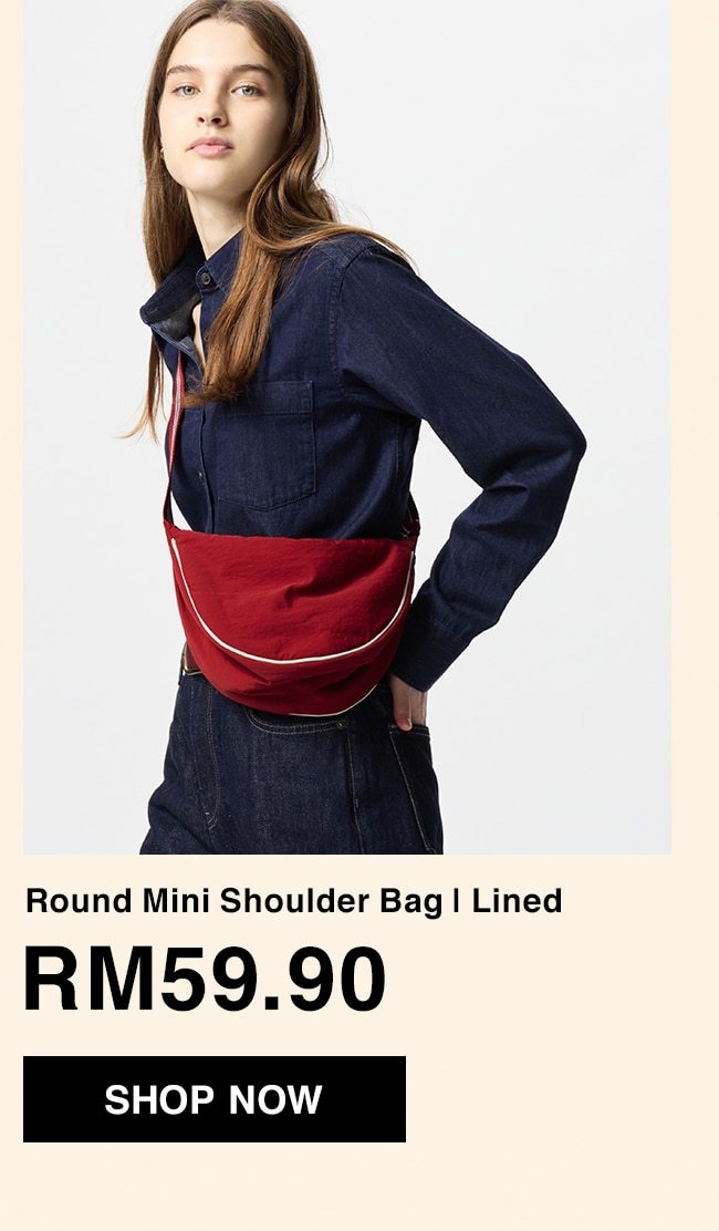 Round Mini Shoulder Bag | Lined