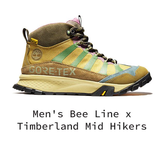Men's Bee Line x Timberland Mid Hikers.
