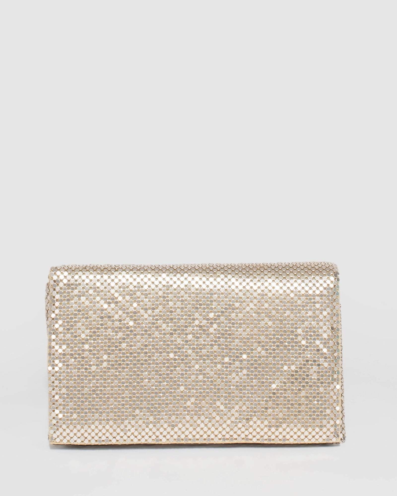 Image of Gold Audrina Clutch Bag