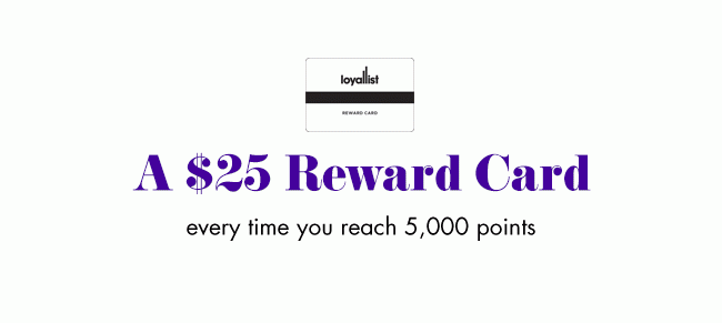 A $25 REWARD CARD
