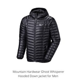 Mountain Hardwear Ghost Whisperer Hooded Down Jacket for Men