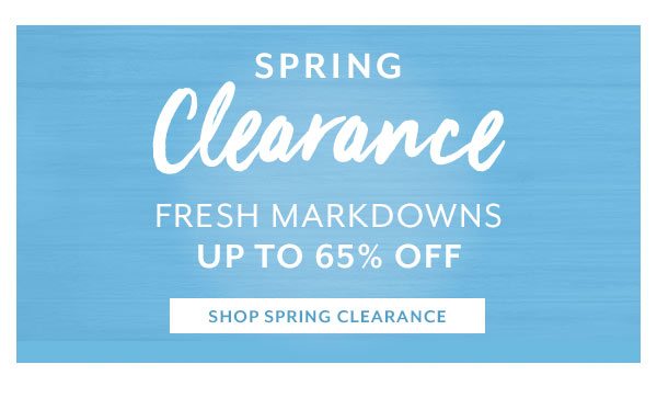 Spring Clearance