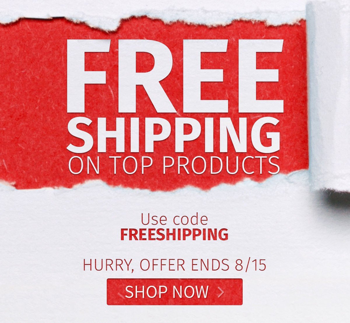 FREE Shipping on top products