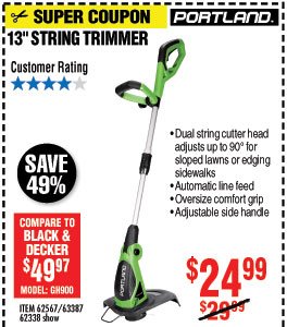 13 in. Electric String Trimmer