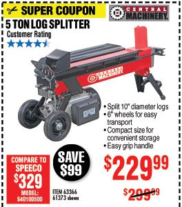 5 TON LOG SPLITTER