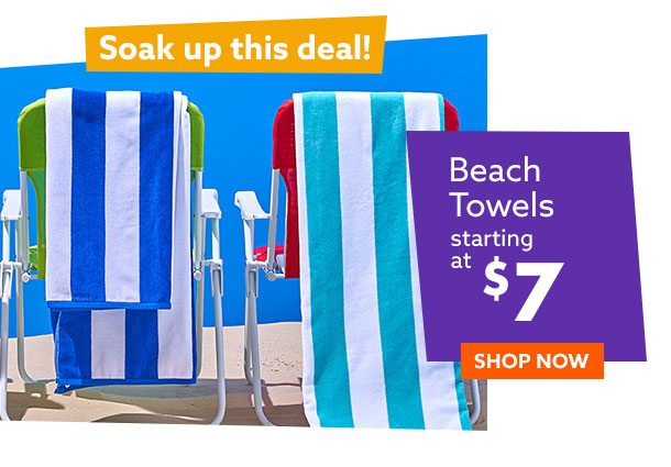 Beach Towels starting at $7