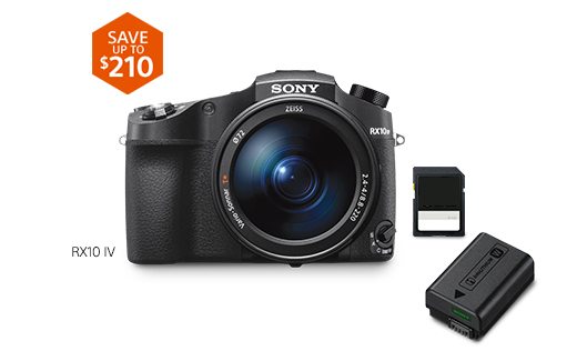 SAVE UP TO $210: RX10 IV Camera bundles