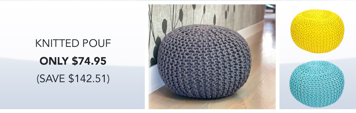 Knitted Pouf | SHOP NOW