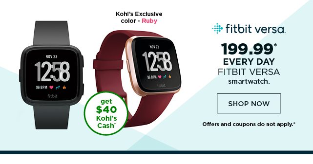 kohls fitbit versa