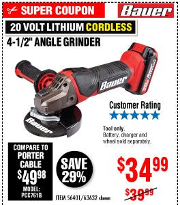 View 20V Hypermax™ Lithium 4-1/2 in. Cordless Angle Grinder - Tool Only