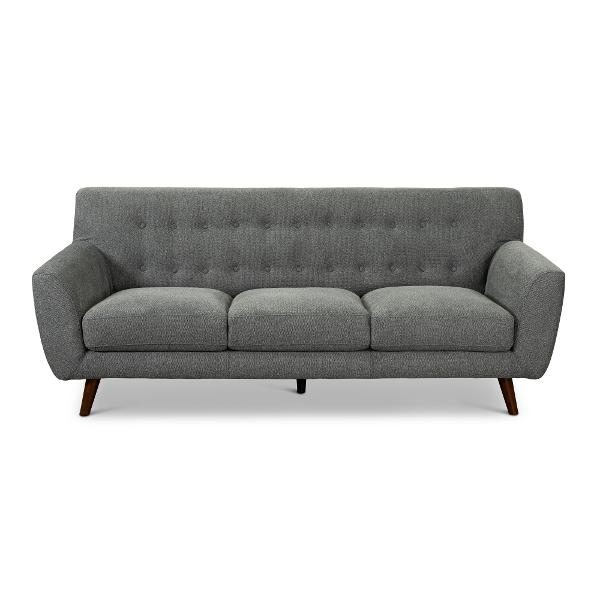 Liverpool Mid Century Modern Gray Sofa