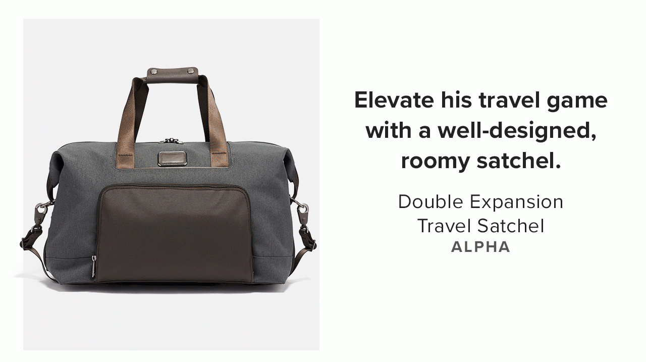 Double Expansion Travel Satchel