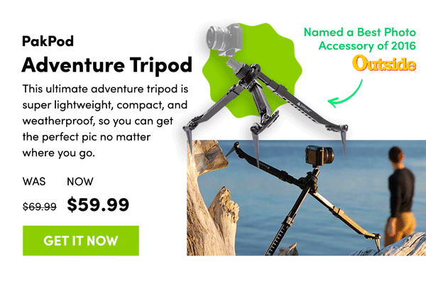 PakPod Adventure Tripod | Get It Now