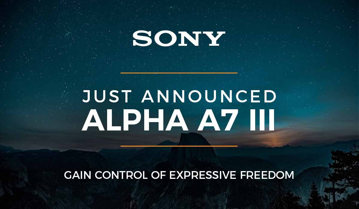 Just Announced! Sony Alpha A7 III