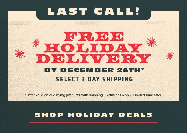 Free Holiday Delivery 