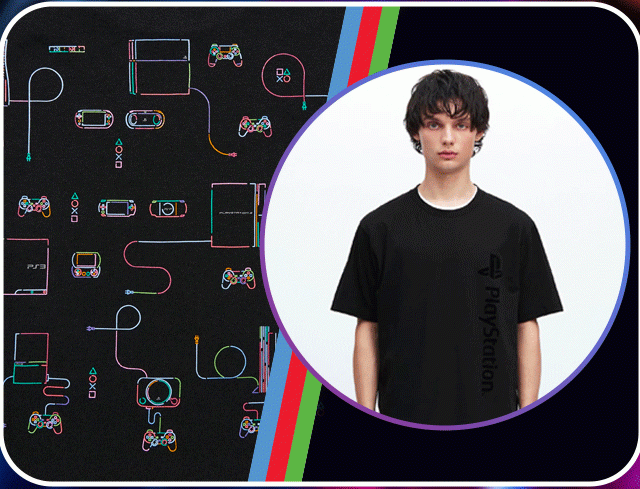 PDP7 - ADULT PLAYSTATION GRAPHIC T-SHIRTS