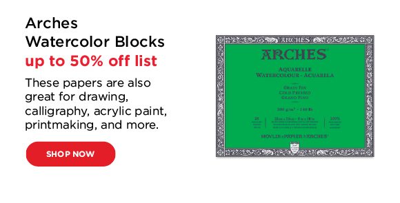 Arches Watercolor Blocks - up to 50% off list