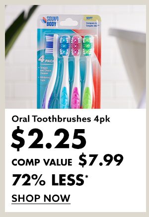 Oral Toothbrushes