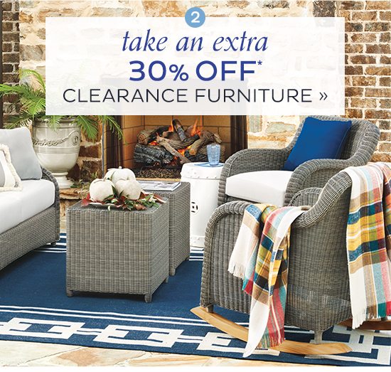 30% Off Clearance Furniture*