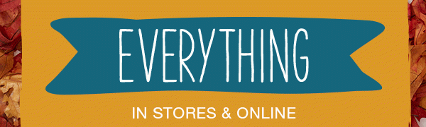 Everything in stores and online.