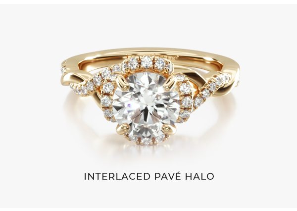 Interlaced Pave Halo