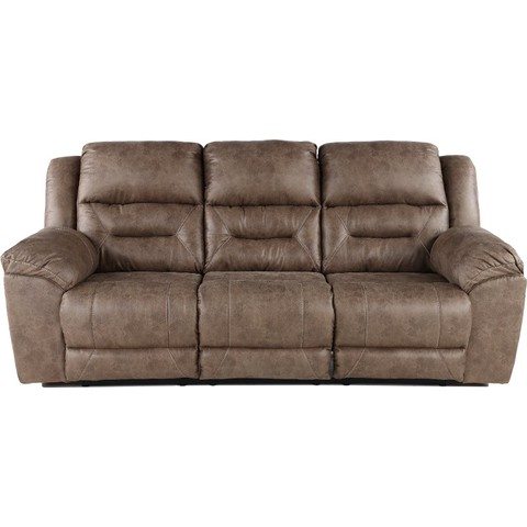 Stoneland Fossil Brown Casual Reclining Sofa