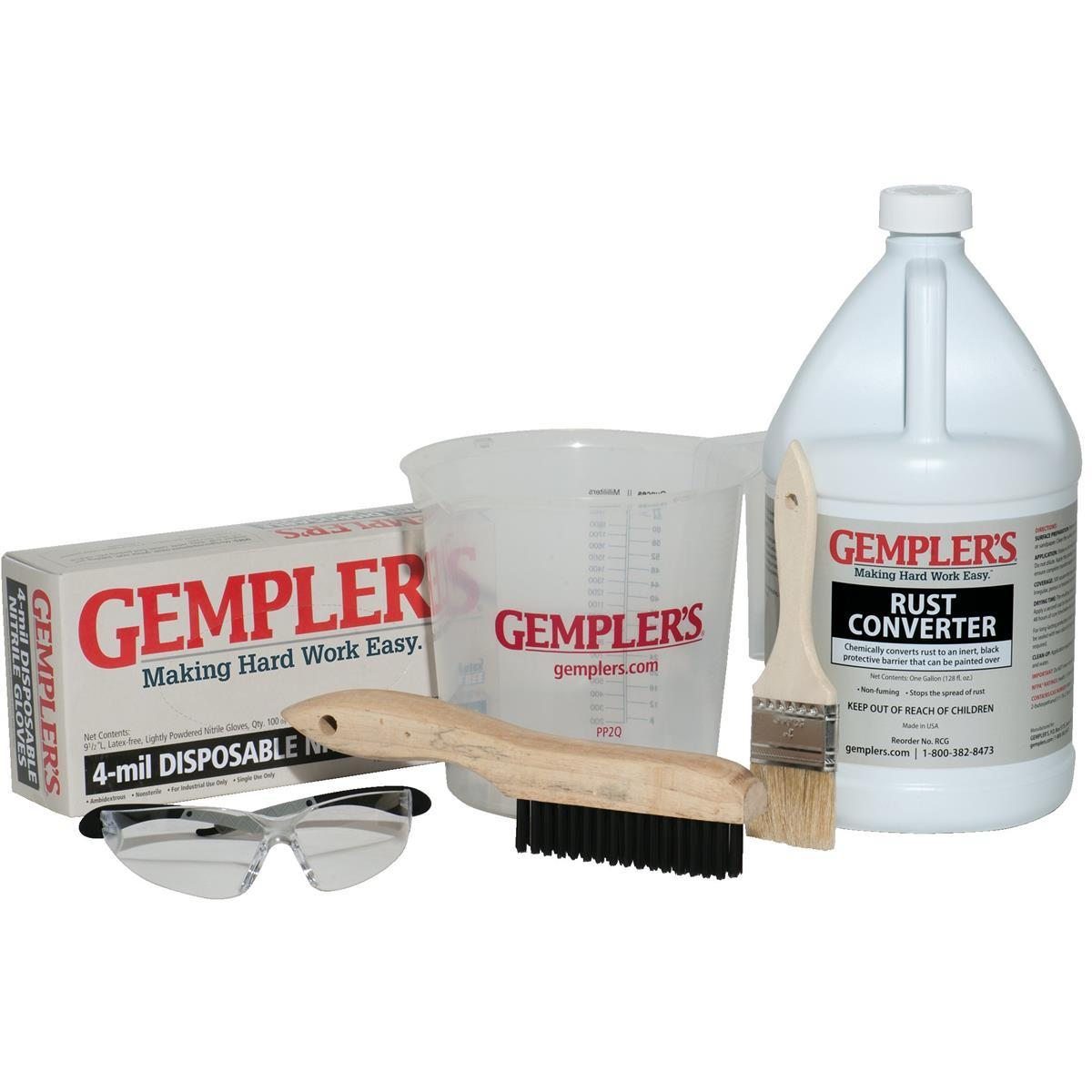 Image of Gempler's Rust Converter Kit with Large Gloves