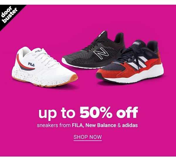 Up to 50% Off Sneakers from FILA, New Balance, & Adidas - Shop Now