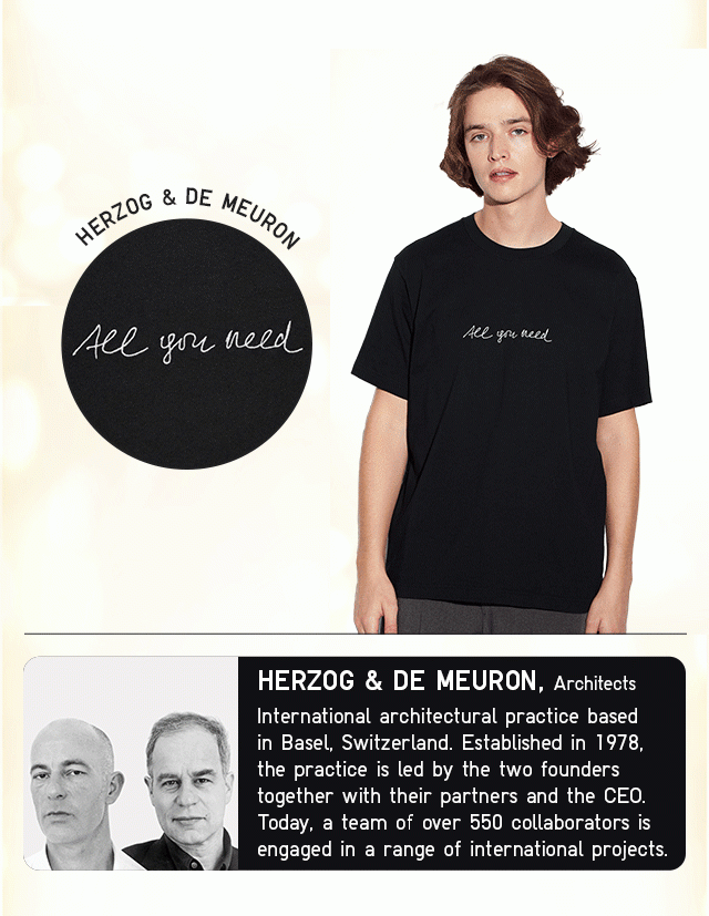 PDP3 - HERZOG AND DE MEURON PEACE FOR ALL GRAPHIC T-SHIRT
