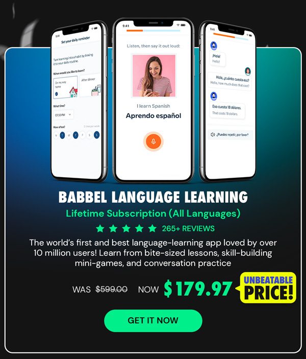 Babbel Language Learning: Lifetime Subscription (All Languages)