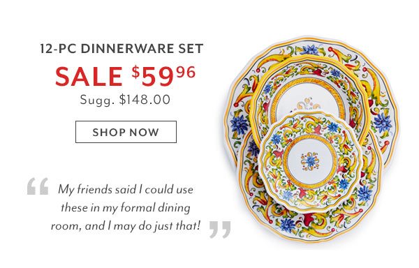 Floreale 12-PC Dinnerware Set