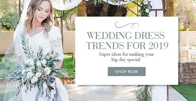 Wedding dresses trends for 2019 Shop now>