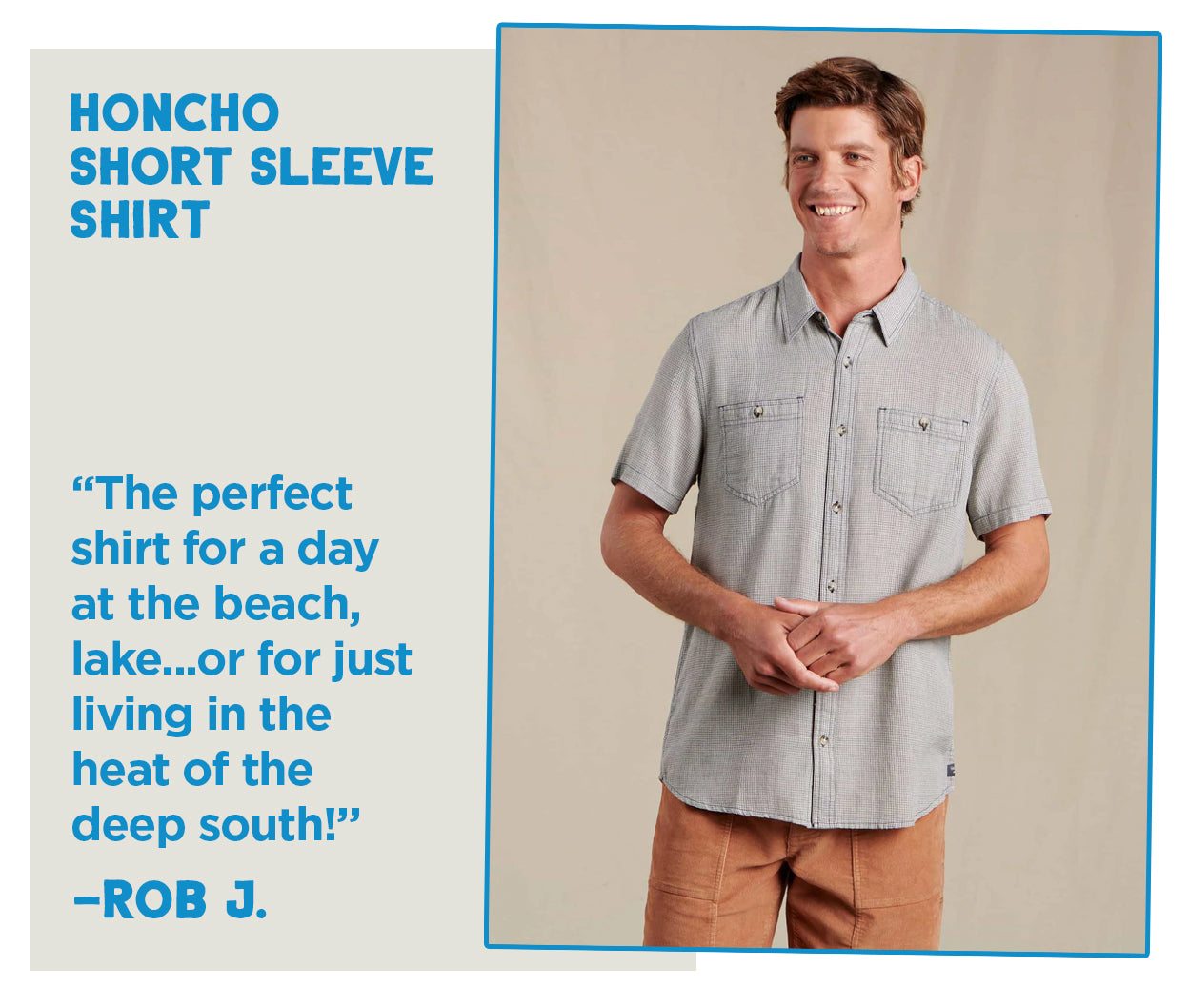 Honcho Short Sleeve Shirt: The perfect shirt for day at the beach, lake, or for living in the heat of the deep south!"