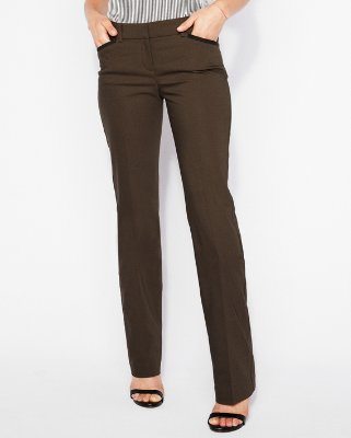 low rise piped barely boot editor pant