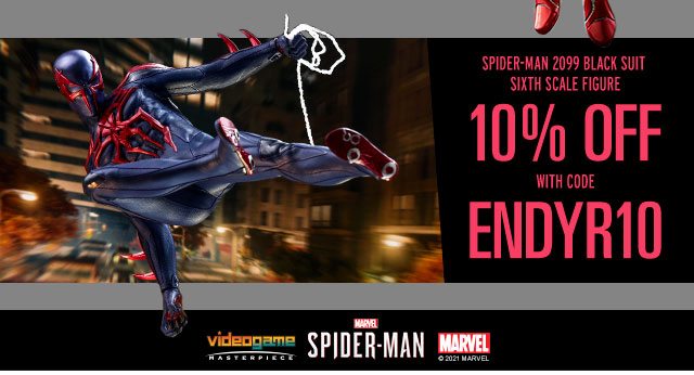 10% OFF Spider-Man (Spider-Man 2099 Black Suit) Sixth Scale Figure by Hot Toys