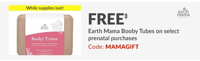 FREE* Earth Mama Booby Tubes on select prenatal vitamins