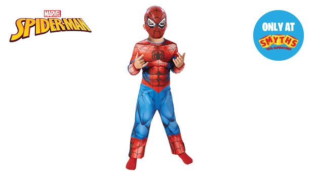 Marvel Spider-Man Costume Set & Mask Medium