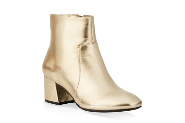 Side Zip Block Heel Booties