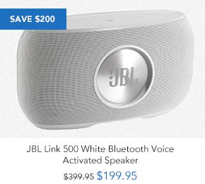 Shop JBL Link 500 White Bluetooth Voice Activated Speaker