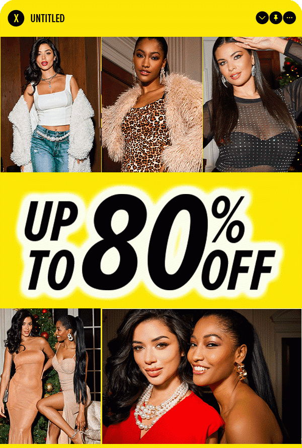 WINTER CLEARANCE UP TO 80% OFF