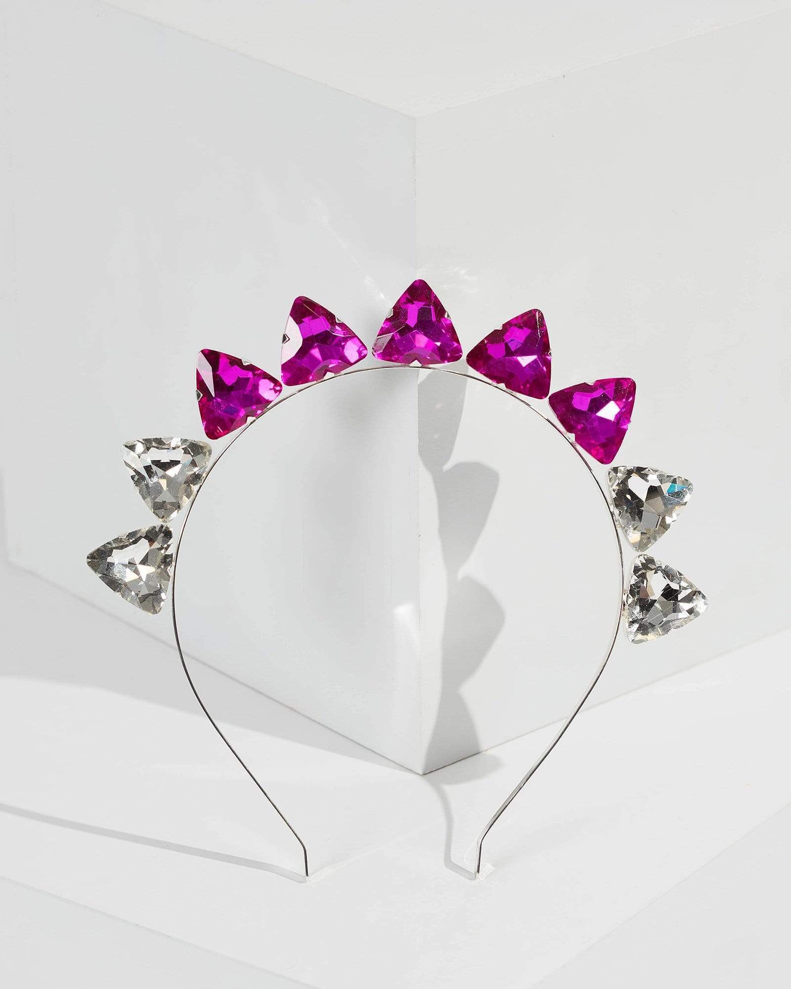 Image of Multi Colour Standing Up Crystal Headband