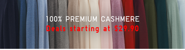 BANNER 2 - SHOP OUR FULL RANGE OF 100% PREMIUM CASHMERE