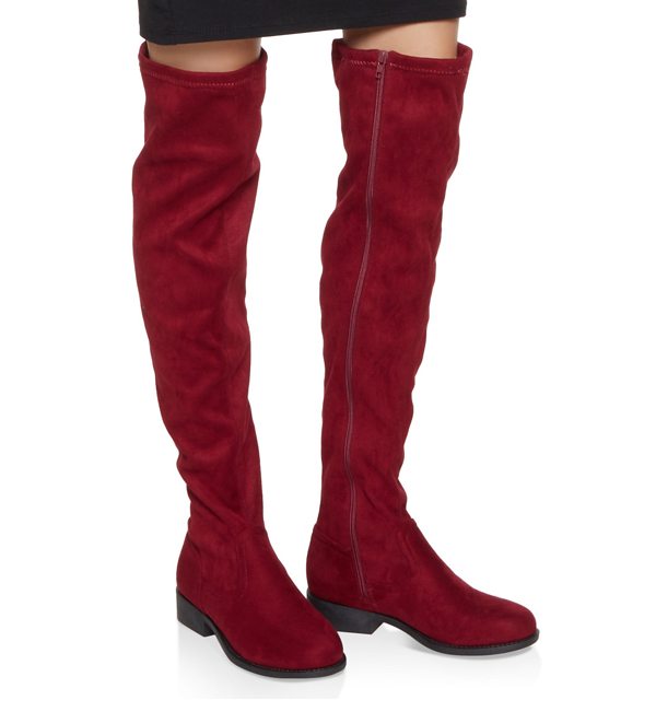 Side Zip Over the Knee Boots