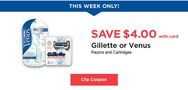 Gillette or Venus - Clip Coupon