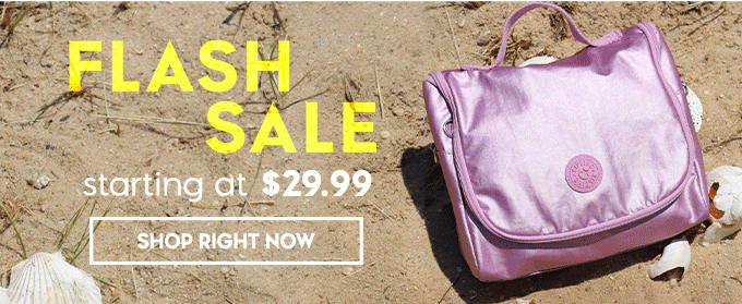 Flash Sale starting at $29.99. SHOP RIGHT NOW