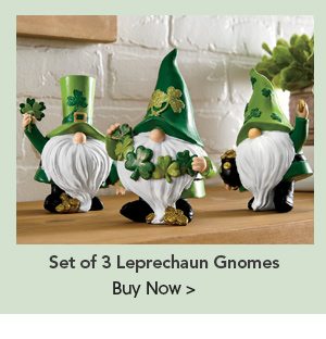 Set of 3 Leprechaun Gnomes Buy Now