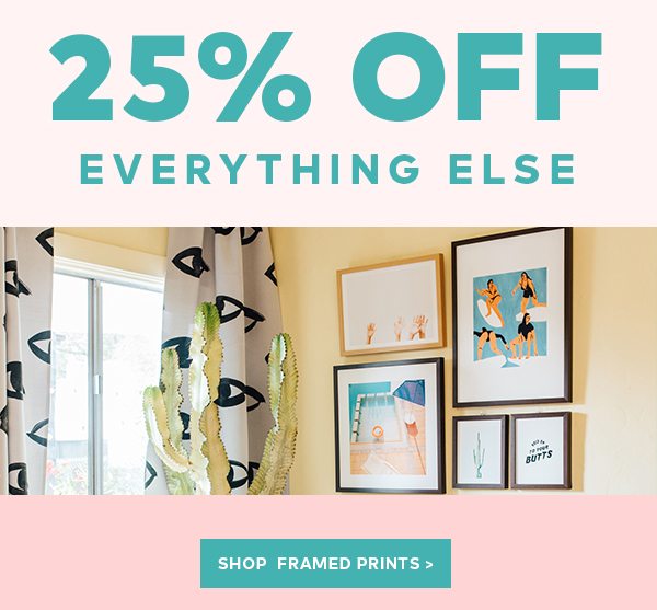 25% OFF EVERYTHING ELSE