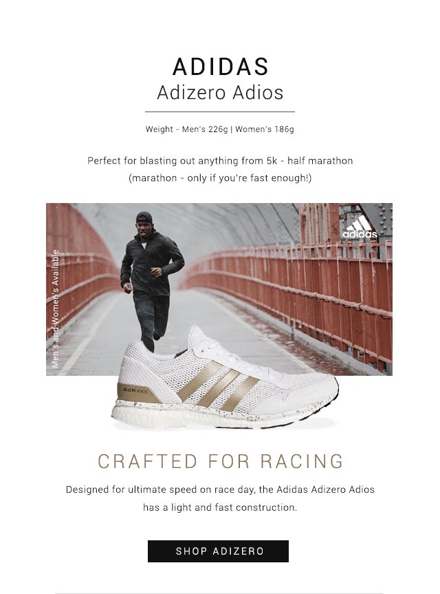 Shop Adidas Adizero Adios