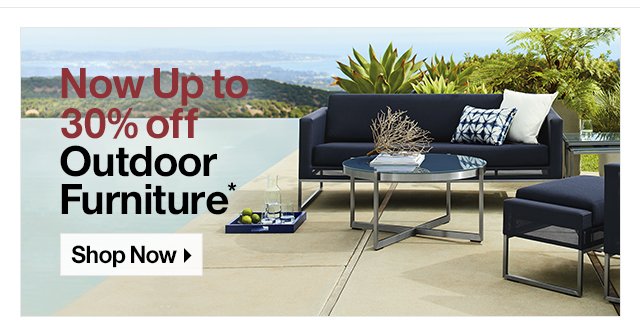 Now up to 30% off Outdoor Furniture